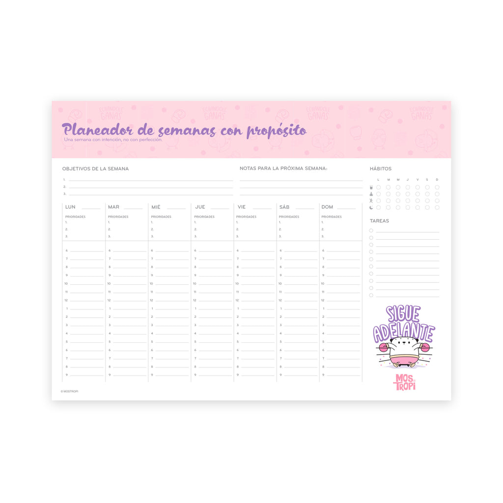 Mostropi Planeador Semanal